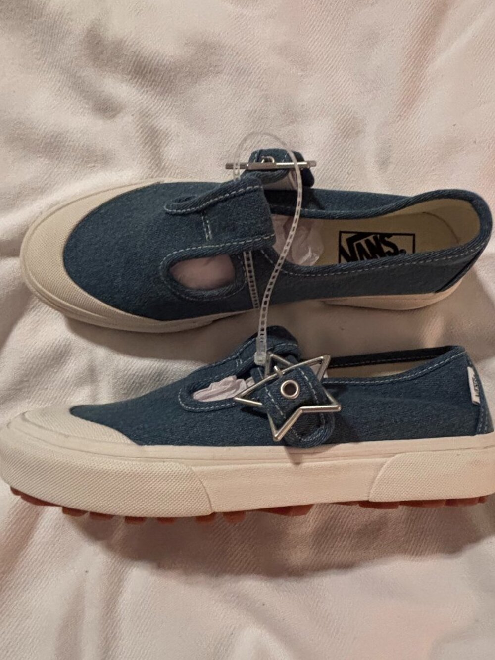 Vans Star Buckle Denim Mary Janes